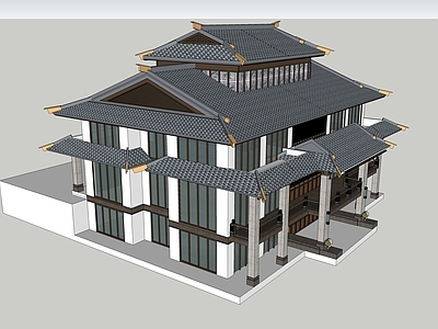 中式古建筑 古建筑