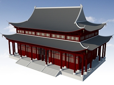 中式古建筑 古建筑