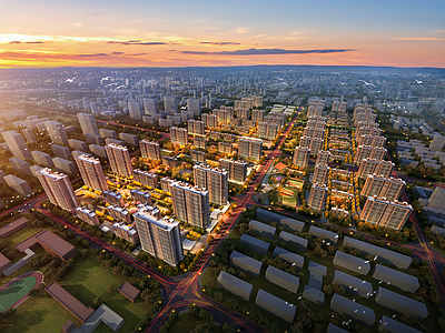 复古小区建筑 小区建筑
