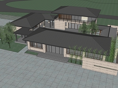 中式古建筑 古建筑