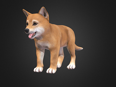 虚拟人物 小狗 柴犬 狗