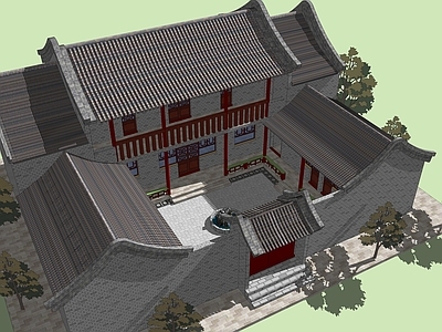 中式古建筑 古建筑