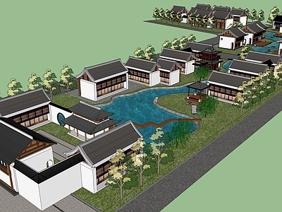 中式古建筑 古建筑