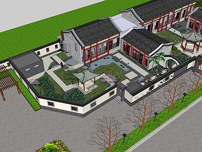 中式古建筑 古建筑