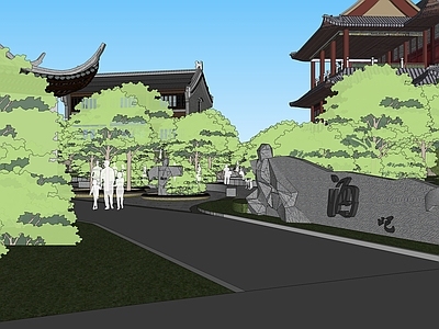 中式古建筑 古建筑