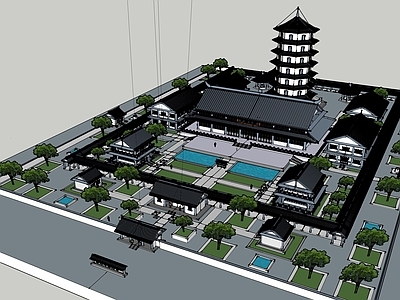 中式古建筑 古建筑