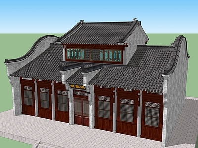 中式古建筑 古建筑
