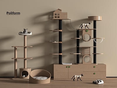 猫爬架 猫爬架 宠物柜 猫窝 猫舍 宠物用品 生活