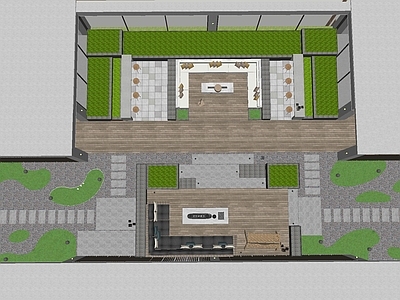 现代屋顶花园 屋顶花园