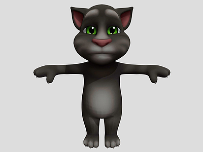 虚拟人物 公猫 猫 汤姆 眼睛 黑猫