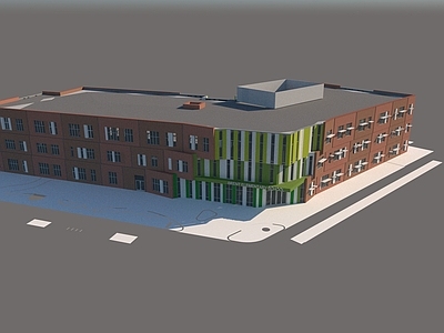 现代学校建筑 教学楼学校