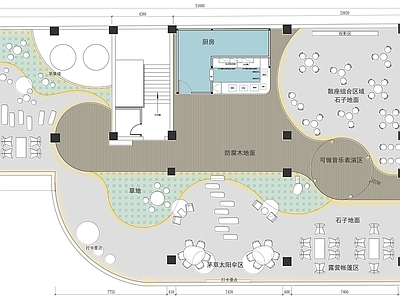 现代侘寂其他休闲娱乐空间 天台酒吧 天台咖啡吧 露营地设计 露营地设计规划书 咖啡吧设计规划书 平面图