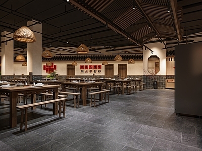新中式侘寂火锅店 新中式火锅店 侘寂火锅店 新中式餐饮店 复古火锅店