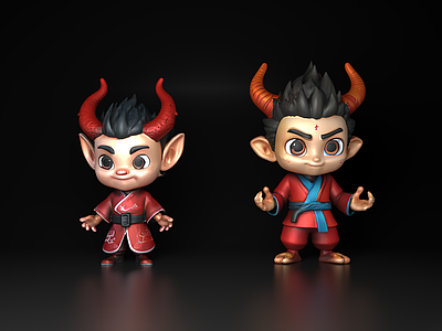 虚拟人物 炎魔小妖 变异物种 绿怪 外星人 幽灵 牛魔王 恶魔之王