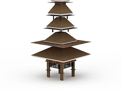 现代塔形景观小品