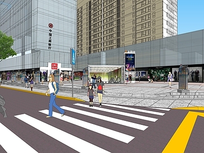 现代办公园区景观 永新坊入口广场 城市广场入口改造 商业广场改造提升 城市广场更新