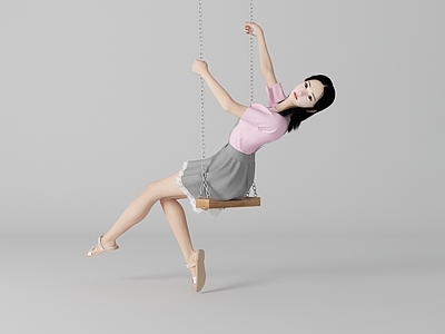 女人 现代秋千人物