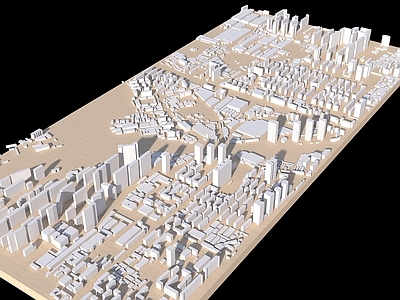 现代鸟瞰规划 鸟瞰玻璃体建筑 规划体块建筑 现代简模规划 城市建筑 体块鸟瞰素材
