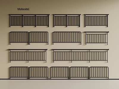 现代扶手 现代栏杆
