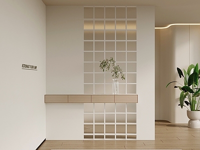 现代奶油玄关 现代奶油风玄关 玄关隔断 入户门厅 入户玄关 屏风玄关