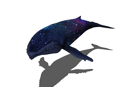 现代雕塑 星空蓝鲸雕塑
