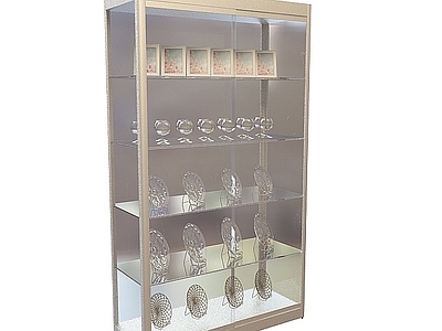 现代超市餐具展柜