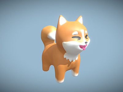 其他动物柴犬 卡通 猫