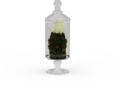现代玻璃陈设品