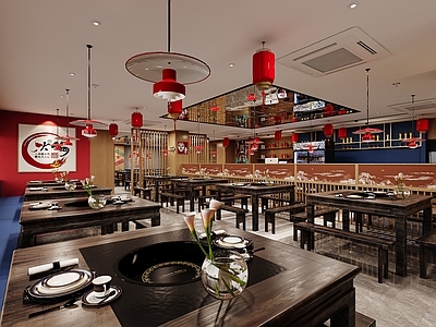 现代火锅店 火锅店