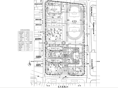 校园景观 学校规划总平面图 教学楼综合楼广场 体育馆食堂操场 运动场篮球场 施工图