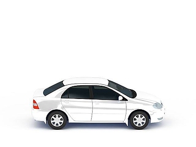 现代汽车 白色私家轿车