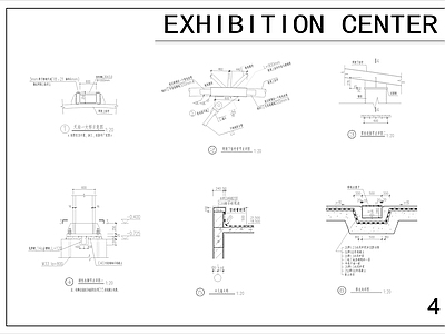 现代其他商业建筑 会展中心 施工图