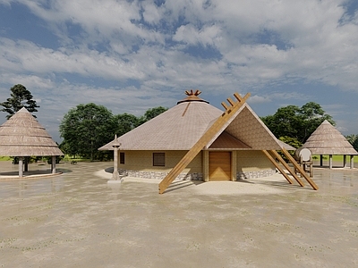 现代游客中心 草原游客中心