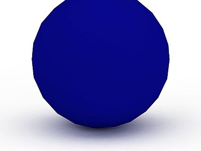 现代其他景观小品 蓝色球体建筑