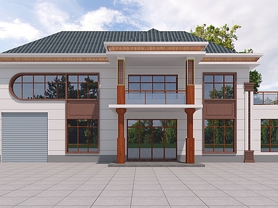 现代独栋别墅 自建房 现代别墅 现代建筑 现代自建房 建筑