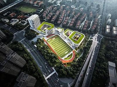 现代学校建筑 现代学校建筑 教学楼学校