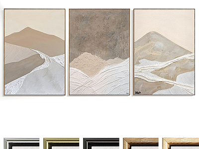 新中式现代挂画 画框 书房挂画 茶室挂画 客厅挂画 玄关挂画