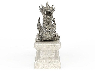 现代其他景观小品 盘龙石雕