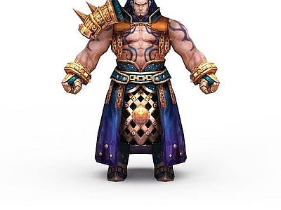 现代虚拟人物 游戏猛士