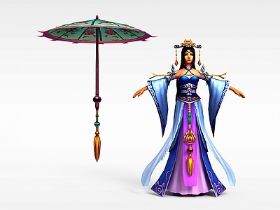 现代虚拟人物 女性网游角色