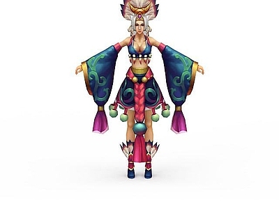 现代虚拟人物 女士网游角色