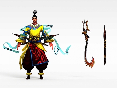 现代虚拟人物 武侠游戏角色