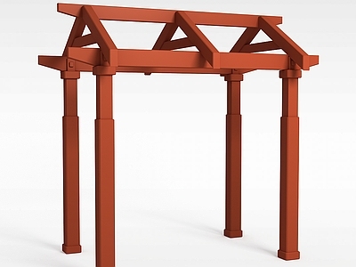 现代其他建筑外观 红木牌坊