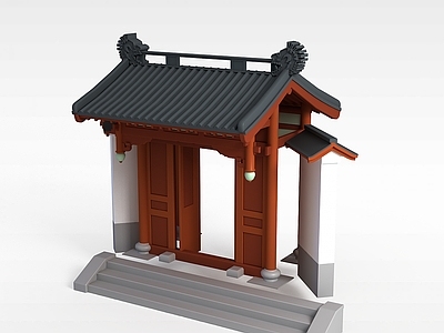 现代其他建筑外观 中式庭院牌坊