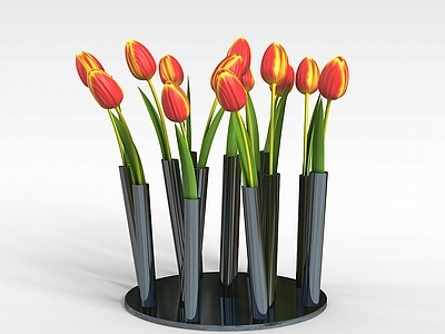 现代郁金香插花