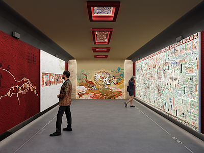 中式现代民俗展厅 敦煌文化展厅 丝绸之路 历史博物馆 敦煌临展