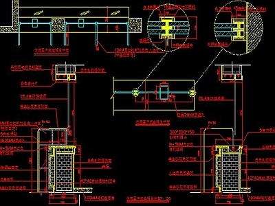 柜体节点 银行柜台详图 施工图