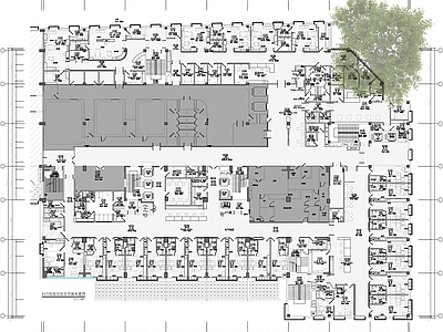 现代医院 住院部 病房层 妇产医院 施工图