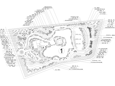 其他公园景观 公园规划种植设计 施工图