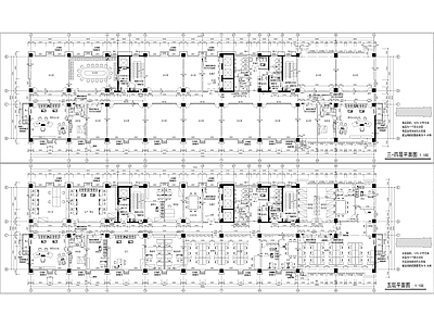 现代办公楼建筑 高层办公楼 现代风格 施工图